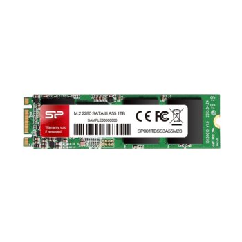 Памет SSD 128GB Silicon Power A55, SATA 6Gb/s, M.2 (2280), скорост на четене 560MB/s, скорост на запис 530MB/s | JAR Computers SILICON POWER M.2 2280 A55 SP128GBSS3A55M28