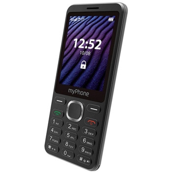 GSM myPhone MAESTRO 2 (черен), поддържа 2 sim карти, 2.8" (7.11 cm), едноядрен MediaTek MTK6261, 32MB RAM, 32MB Flash памет (+microSD слот), 0.3 MPix камери, 122g | JAR Computers MyPhone MAESTRO 2