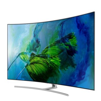 Телевизор SAMSUNG QE 55 Q8C AMTXXH, 55" (139.7 cm) Curved Smart QLED TV, DVB-T2/C/S2, Wi-Fi, 4x HDMI, 3x USB | JAR Computers Телевизор SAMSUNG QE 55 Q8C AMTXXH