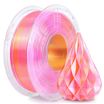 Филамент за 3D принтер Jayo, PLA+, 1.75mm, розово-златист, 1100 g | JAR Computers Jayo Silk PLA+ Dual Color Pink Gold 02741026Z