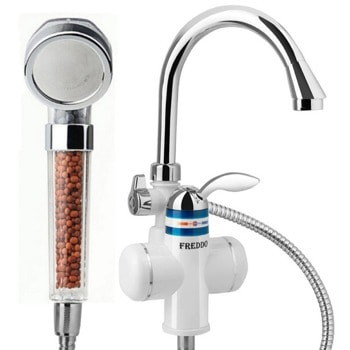 Нагревател за вода Freddo ERT-SN0045, 3 kW, с душ, бял image
