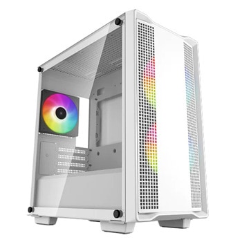 Кутия DeepCool CC360 WH ARGB, mATX/Mini-ITX, 1x USB 3.0, 1x USB 2.0, с прозорец, бяла, без захранване | JAR Computers Кутия DeepCool CC360 WH ARGB R-CC360-WHAPM3-G-1
