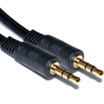 Kабел, Jack(м) 3.5mm към Jack(м) 3.5mm, 3м, черен | JAR Computers Jack(м) 3.5mm към Jack(м) 3.5mm 3м
