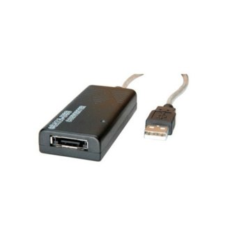 Конвертор Roline 12.99.1060, USB A 2.0(м) към eSATA(ж), черен | JAR Computers Roline 12.99.1060