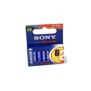 Sony AM3M6X2D Alkaline R06 Stamina Plus 6+2 AA