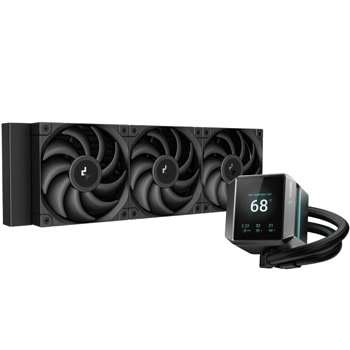Водно охлаждане за процесор DeepCool MYSTIQUE 360, съвместимост със сокети Intel LGA 1700/1200/1151/1150/1155 & AMD AM5/AM4 | JAR Computers DeepCool MYSTIQUE 360 R-LX750-BKDSNMP-G-1