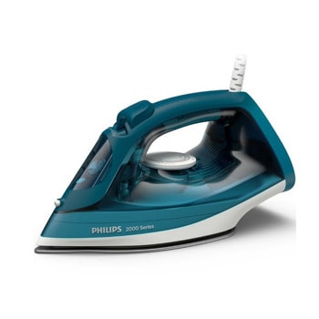 Парна ютия Philips DST2030/90, 25 г/мин непрекъсната пара, 130 г/мин парен удар, 250 мл. резервоар, 4 настройки на парата, керамична повърхност, 2000W, синя | JAR Computers Philips DST2030/90
