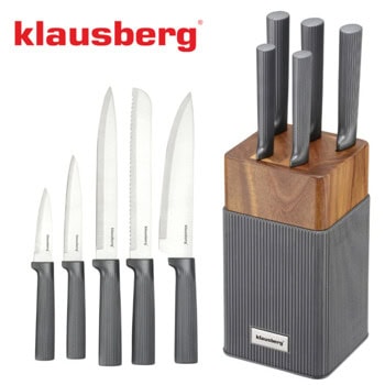 комплект ножове klausberg kb 7982 8 части кафяви | JAR Computers комплект ножове klausberg kb 7982 8 части кафяви