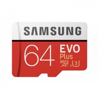 64GB microSD Samsung EVO+ and Adapter MB-MC64GA/EU
