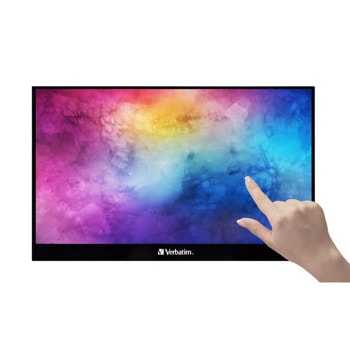 Монитор Verbatim PMT-17 Portable Touchscreen, преносим, 17.3" (43.94 cm) IPS панел, Full HD, 6ms, 300 cd/m2, HDMI, USB-C | JAR Computers Verbatim PMT-17 Portable Touchscreen