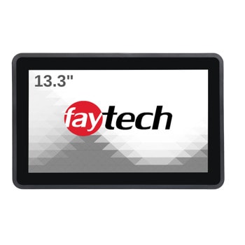 Индустриален монитор Faytech 1010502309 FT133TMCAPOB, 13.3" (33.78 cm) Full HD Capacitive multi-touch панел, HDMI, DisplayPort, VGA | JAR Computers Faytech 1010502309 FT133TMCAPOB