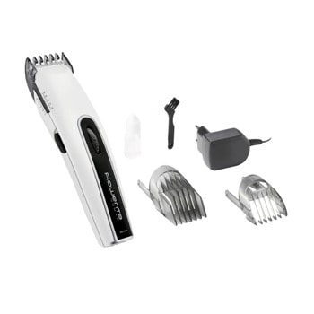 Машинка за подстригване Rowenta TN1400F0, 2 гребена, 19 настройки на дължината, време на работа до 40 минути, бяла | JAR Computers Rowenta TN1400F0