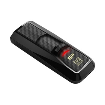 Памет 64GB USB Flash Drive, Silicon Power Blaze B50, USB 3.0, черна | JAR Computers Silicon Power Blaze B50 64GB