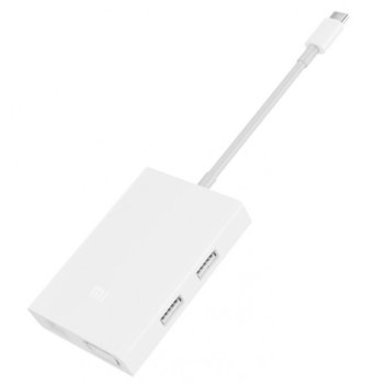 Мрежови адаптер Xiaomi Mi, от USB-C(м) към VGA(ж) и Gigabit Ethernet(ж) | JAR Computers Xiaomi Mi USB-C to VGA and Gigabit Ethernet