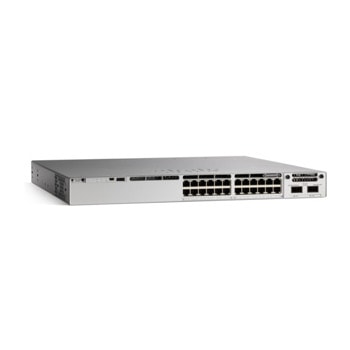 Суич Cisco Catalyst 9300 C9300L-24P-4G-E, 1000Mbps, 28 порта, 24x10/100/1000Base-T PoE, 4x10/100/1000Base-T | JAR Computers Cisco Catalyst 9300