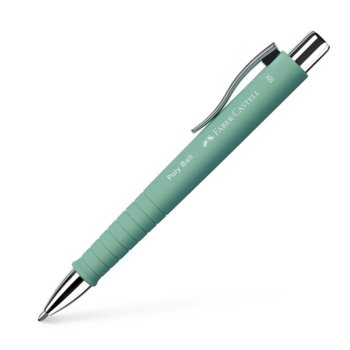 Химикалка Faber-Castell Poly Ball XB, 0.6 mm дебелина на писане, син цвят на писане, ментовозелена | JAR Computers Faber-Castell Химикалка Poly Ball XB ментовозелена
