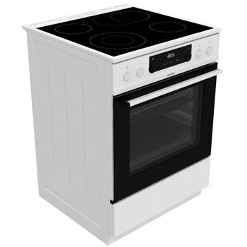 Готварска печка Gorenje ECS6350WPA, 4 нагревателни зони, 71 л. обем, бяла image