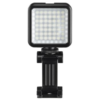 LED лампа Hama 49 BD (04641), за осветление по време на видео и фото снимки със смартфон или камера, за смартфони с ширина от 4,8 - 9,5 см, черна image