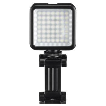 LED лампа Hama 49 BD (04641), за осветление по време на видео и фото снимки със смартфон или камера, за смартфони с ширина от 4,8 - 9,5 см, черна | JAR Computers LED лампа Hama 49 BD 04641