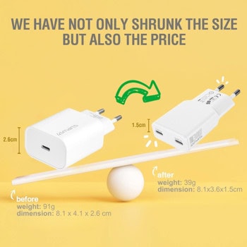 4smarts gan pdplug slim duos 2c 30w бял