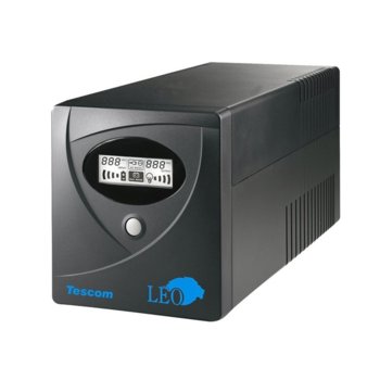 UPS Tescom Leo Series 850VA/510W, LCD дисплей, Line Interactive, Mini Tower | JAR Computers Tescom Leo Series 850VA/510W