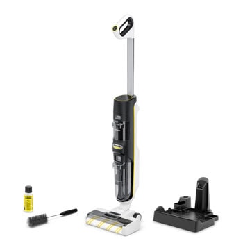 Прахосмукачка Karcher FCV 4, вертикална, безжична, 180W, 0.45л капацитет на резервоара, до 45 минути време на работа, двойна филтърна система, черна | JAR Computers Karcher FCV 4 1.056-131.0
