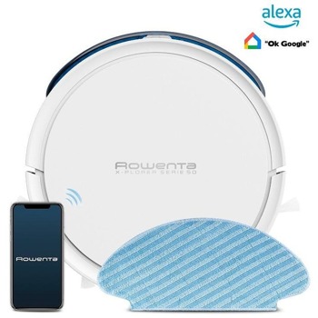 Прахосмукачка Rowenta RR7387, робот, до 120 минути време на работа, 0.4 л. капацитет на контейнера, бяла | JAR Computers Rowenta RR7387
