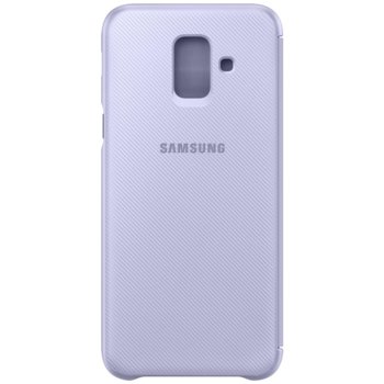 Samsung Galaxy A6 (2018), Flip Wallet Cover Violet