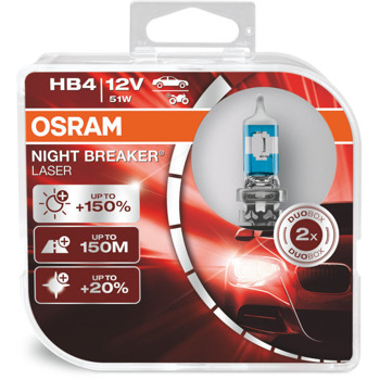 Автомобилна крушка Osram 9006NL, 51W, 1000lm, HB4, P22d, халогенна, 2 броя в опаковка | JAR Computers Osram 9006NL 51W 1000lm 9006NL