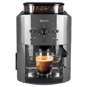 Кафеавтомат Krups Espresseria Automatic, 1450W, 15 bar, 1.7 l. обем на резервоара за вода, мелачка, сив | JAR Computers Krups Espresseria Automatic EA810B70