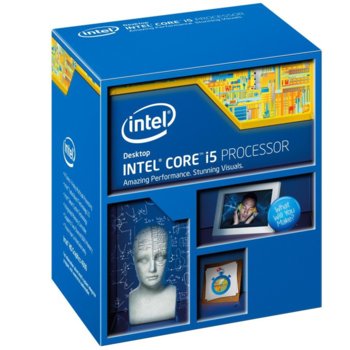 Intel Core i5 4690K (Haswell) четири-ядрен (3.5/3.9GHz, 6MB, 350MHz-1.2GHz GPU, LGA1150), BOX (без вентилатор) | JAR Computers Haswell Core i5 4690K