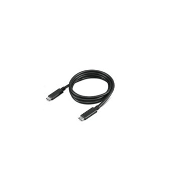 Кабел Lenovo 4X90U90619, USB-C (м) към USB-C (м), 1m, черен | JAR Computers Lenovo USB-C Cable 1m