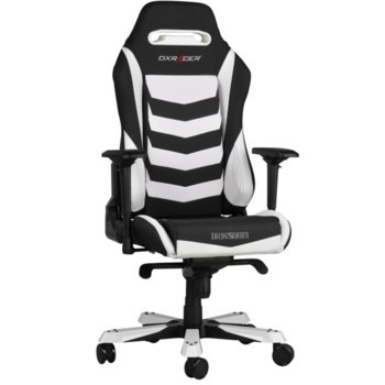Геймърски стол DXRacer Iron OH/IS166/NW, черен/бял | JAR Computers DXRacer Iron OH/IS166/NW