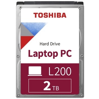 Твърд диск 2TB Toshiba L200, SATA 6Gb/s, 5400 rpm, 128MB, 2.5" (6.35cm) | JAR Computers Toshiba L200 2TB SATA 6 2.5in Bulk