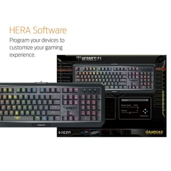 Клавиатура Gamdias HERMES P3 RGB, механична