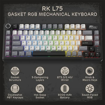 royal kludge rk l75 black