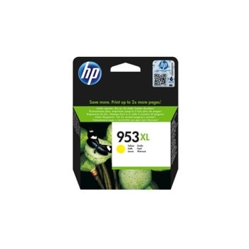 Касета ЗА HP Officejet Pro 8210/8710/8715/8720/8725/8730/8740 - Yellow - P№ F6U18AE - HP 953XL - Оригинална, заб.: 1600p | JAR Computers HP 953XL High Yield Yellow Original Ink F6U18AE