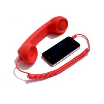 Слушалка SATZUMA Retro Phone Handset, червена