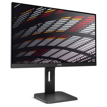Монитор AOC X24P1, 23.8" (60.45 cm), IPS панел, Full HD, 4ms, 20000000:1, 250cd/m2, DisplayPort, VGA, HDMI, DVI | JAR Computers Монитор AOC X24P1