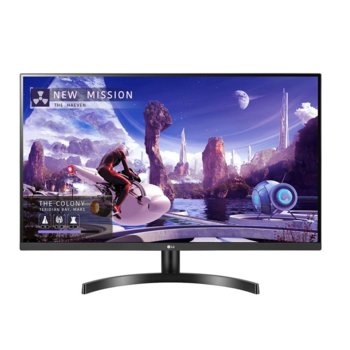 Монитор LG 32QN600-B, 31.5" (80.01 cm) IPS панел, WQHD, 75H, 5ms, 1000:1, 350 cd/m2, DisplayPort, HDMI | JAR Computers LG 32QN600-B