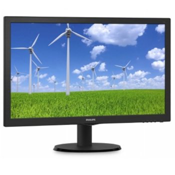 Монитор PHILIPS 223S5LSB, 21.5"(54.61 см) TN панел, FullHD, 5ms, 100000000:1, 250 cd/m2, DVI, VGA | JAR Computers Монитор PHILIPS 223S5LSB