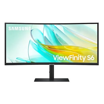 Монитор Samung ViewFinity S6 LS-34C652UA(2023), 34" (86.36cm), VA панел, 100Hz, UWQHD, 5ms, Mega Infinity DCR, 350cd/m2, HDMI, DisplayPort, USB-C | JAR Computers Samsung LS34C652UAUXEN