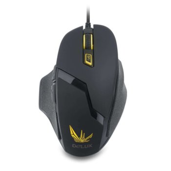 Мишка DELUX DLM 612BU USB, 4000 dpi, USB, черна | JAR Computers Мишка DELUX DLM 612BU USB