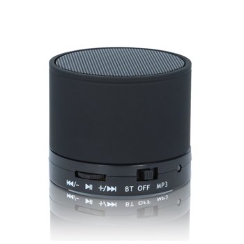 Тонколона Forever BS-100, 1.0, RMS 4W, Bluetooth/mini USB, черни, microSD, FM радио | JAR Computers Bluetooth говорител Forever BS-100