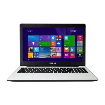 Лаптоп 15.6" (39.62 cm) Asus X553MA-XX511D, бял, двуядрен Intel Celeron N2840 2.16/2.58 GHz, HD LED Display (HDMI), 2GB, 500GB HDD, USB 3.0, Free DOS, 2.2kg, 2г. гаранция | JAR Computers 15.6 Asus X553MA-XX511D