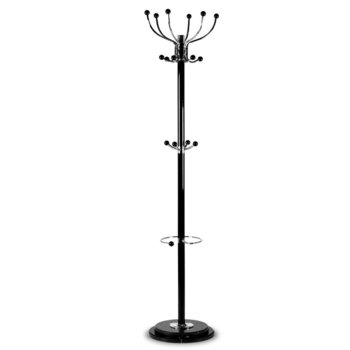 Закачалка за дрехи Carmen 105, 20 бр, куки, метал, черна | JAR Computers Carmen 105