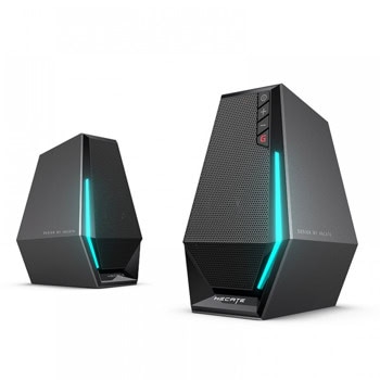 Тонколони Edifier G1500, 2.0, 5W RMS (2.5W + 2.5W), Bluetooth, USB, Jack 3.5mm, черни, подсветка | JAR Computers Тонколони Edifier G1500