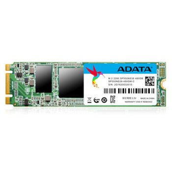 Памет SSD 480GB A-Data Premier SP550, SATA 6Gb/s, M.2 (2280), скорост на четене 520MB/s, скорост на запис 470MB/s | JAR Computers SSD 480GB A-Data Premier SP550 M.2 2280