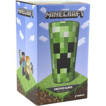 Paladone Minecraft Creeper Glass 400ml PP6729MCFV2