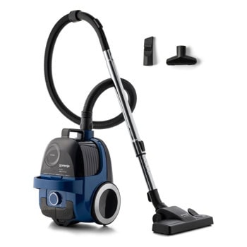 Прахосмукачка Gorenje VCE01G2ACBL, без торба, 800W, 2.2 л. капацитет на контейнера, НЕРА филтър, черно-синя | JAR Computers Gorenje VCE01G2ACBL